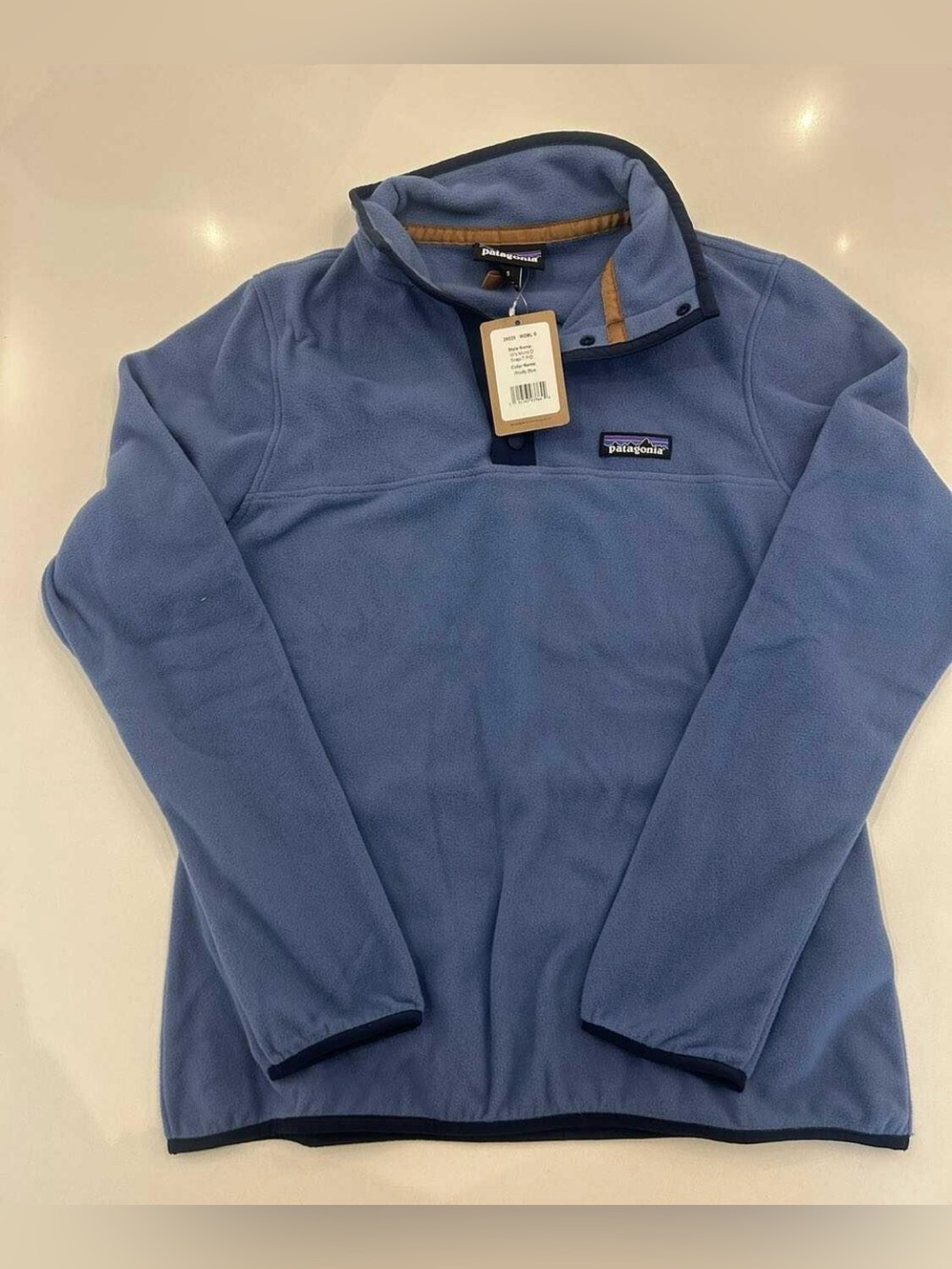 Patagonia Men's Dusty Blue Quarter-Snap Fleece Pullover